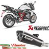 Akrapovic Bmw R 1200 RS 2015 Terminale Di Scarico Moto In Titanio Nero Omologato