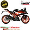 Mivv Ktm RC 390 2018 Terminale Di Scarico Per Moto Marmitta Slip-On Mk3 Carbonio