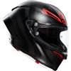 Agv Pista RR Intrepido Matt Carbon Black Red Casco Integrale Moto TG L 59 60 DOT