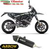 Arrow Fantic Motor XMF 125 2025 Terminale Di Scarico Icon Alluminio Nero Moto