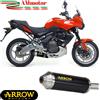 Arrow Kawasaki Versys 650 2010 Terminale Di Scarico Per Moto Maxi Race-Tech Nero