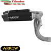 Arrow Ducati Panigale V2S 25 Terminali Di Scarico Round Sil Nero Moto Omologato