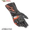 Alpinestars Guanti Moto Alpinestars SP 8 V3 Black Red Fluo Racing in Pelle Tg 2XL