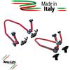 BIKELIFT Coppia Cavalletto Alzamoto Anteriore e Posteriore Bike Lift Stradale Cursori