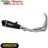 Arrow Scarico Completo Kawasaki Versys 650 25 Arrow Moto Terminale X-Kone Nero Racing