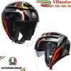 AGV Casco AGV Irides Zurigo Black Red Yellow Fluo Moto Jet Tg XXL 63 64 Scooter