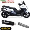 Arrow BMW C 650 Sport 2019 Terminale Di Scarico Race-Tech Nero Moto Omologato