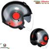 AGV Casco JET Doppia Visiera AGV Eteres Levanto Black Silver Red Moto Tg XL 61 62