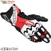 Alpinestars Guanti Moto Pelle Alpinestars GP PLUS R V3 Black White Bright Red Tg XL Racing