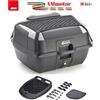 GIVI Bauletto Moto Givi 45 Litri Monolock Nero Universale Kit Completo B45+ Valigia