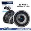 ALPINE Subwoofer ALPINE S2-W10D4 10" 25cm 1800W 600Wrms Doppia bobina 4+4 Ohm