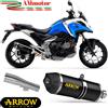 Arrow Honda NC 750 X 2021 Terminale Di Scarico Per Moto Race-Tech Alluminio Nero