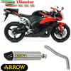Arrow Honda CBR 600 RR 2012 Terminale Di Scarico Moto Indy Race Raccordo Inox