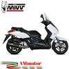 Mivv Yamaha X-Max 250 2011 Terminale Di Scarico Per Scooter Mover Inox Nero