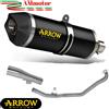 Arrow Scarico Completo Honda NC 750 X 2021 Arrow Per Moto Terminale Race-Tech Nero