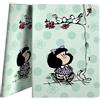 Grafoplás Grafoplas - Cartellina in plastica A4, Mafalda Kiss, copertine flessibili e impermeabili, 30 fodere in polipropilene, perfetta per organizzare il materiale scolastico