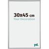 yd. Your Decoration - Cornice 30x45 cm - Argento Lucente - Cornice Decorativa Parete in Plastica con Vetro in Acryl - Antiriflesso - Annecy