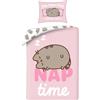 Halantex Pusheen Copripiumino Singolo 140x200 + Federa 70x90 Nap Time Lazy Club