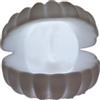 Nurnesy Luce Notturna a Conchiglia di Perle, Luce Notturna a Tema Piccola Spiaggia per la Decorazione Domestica, Lampada di Simulazione a Conchiglia di Perle con Perle Luminose, Adatta
