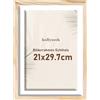 kollyseek Din A4 nero 21x30cm cornice foto in legno massello con telaio pino montatura nera
