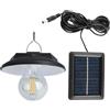 Jubilofex Luce a energia solare - Lampada per capannone, lampadina interna | Sensore di movimento Apparecchio del soffitto per la casa garage casa, ciondolo sospeso esterno impermeabile per l'illuminazione da g
