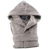 Caleffi Stripe Accappatoio con Cappuccio, Cotone , Naturale, S, 73828