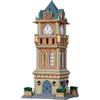 Lemax Christmas Village 05007 - Orologio a torre municipale, funzionamento a batteria, a LED