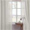 BellaHills Lino Tende per Interni Con Anelli Moderne Tende Traslucido in Voile Morbidi Finestre per Camera da Letto e per Salotto Eleganti Soggiorno 2 Pezzi, L140 x A175 cm, Lino