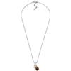 Fossil Collana da uomo in acciaio inossidabile con chiusura a moschettone, Argento metallico