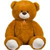 De Car Orso Peluche Gigante 100 cm - Peluche Giganti - Orsacchiotto gigante - Orsetto di Peluche - Regali Bambini, Ragazza, Fidanzata Peluche Grande Morbido Orsetto Pupazzo qualità (MARRONE 100 CM)