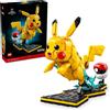 LEGO Pokemon Pikachu e Poke Ball - Tratto dall`Anime con Figura Snodabile ed Espositore - Eta 18+