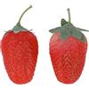 NOENNULL Fruit Shaker Maracas, Apprendimento Precoce Giocattoli Musicali per Bambini 6+ Mesi Strumenti a Percussione di Plastica Colorate con Facili Manici per Impugnatura (Tipo 1)