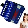 Generico Bambini per la fisarmonica - fisarmonica con 7 chiavi, strumento musicale per principianti | La fisarmonica portatile portatile per bambini di età di 3+, giocattolo musicale per bambini, regalo per ra