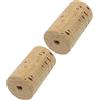 TOYANDONA Tappi Leggeri e Pratici per Flauto 2 Pezzi in Sughero Naturale Accessori la Riparazione del Flauto, Colore Beige