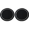 Generic Drumhead Protector Anti Abrasione PET Adesivo per Batteria Set per Controllo di Sovratone, Patch di Testa del Tamburo 2pc Prestazioni dello Stadio (Singolo pedale nero)