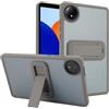 GIOPUEY per Redmi Pad SE 8.7 2025 Custodia, con Supporto, Cover Rigida in PC + Morbida in TPU, Case Custodia Opaco, Nessun Ingiellimento - Grey