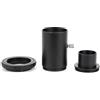 Akozon Celestron Set di Tubi di Prolunga 6se, Tubo di Prolunga per Telescopio da 1,25 Pollici Filettatura M42 Adattatore per Montaggio a T da 1,25 Pollici T2 per Fotocamera Nikon F Mount Messa a