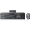 Lenovo 700 Modern Wireless Keyboard & Mouse Combo, 2.4GHz Dongle & Dual Bluetooth Connection, crittografia AES-128, durata della batteria 36 mesi, mouse silenzioso, Luna Grey