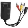 Akozon Convertitore da S Video a Hdmi, Adattatore Composito 3 con Connettore Maschio Cavo SVIDEO Hdmi 1080P per HDTV DVD VHS VCRZ51B CVBS Supporto SVIDEO Video S S Video Hdmi S 720P