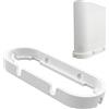 Decoralin Staffa di montaggio a parete per router Vodafone Ultra Hub 7, supporto WiFi salvaspazio con flusso d'aria migliorato e doppio orientamento, progettato e realizzato in Europa, bianco