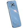 RankOne La Custodia del Telefono è Adatta per POCO X3 Pro/POCO X3 NFC (6.67 Inches), Case per Cellulare in Silicone con Telaio Galvanico - Blu navy