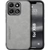 Kepuch Silklike Cover per Honor X6B - Custodia Case Piastra Metallica Incorporata per Honor X6B - Grigio