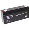 Multipower batteria al piombo MP3.3-6 6,0 Volt 3.300 mAh 4,8mm pin