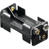 goobay Portabatterie, 4 x micro AAA con attacco a pulsante, set da 5