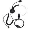 Acouto cuffiefono Cordless, fono Cordless con Cancellazione del Rumore Regolabile da 2,5 Mm Cuffia per Call Center