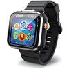 VTech - KidiZoom SmartWatch MAX nero, orologio digitale per bambini, foto, selfie, video, touch screen orizzontale, giocattolo high-tech, regalo per bambini e adolescenti da 5 anni a 14 anni -