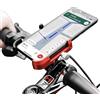 Nook Hack Supporto per telefono da bicicletta, in alluminio, con rotazione a 360°, per iPhone 13, 14, 15 Pro max 16 Pro, Samsung S24, S23, S22, S21