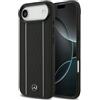 CG MOBILE Mercedes - Cover in pelle con motivo a stelle, compatibile con MagSafe per iPhone 17 Air (nero)