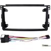 ERUEUBGRM Cornice per fascia radio 9 Pollici Autoradio Fascia Per Smart Per Fortwo W451 2005-2010 Pannello Stereo