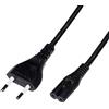MANHATTAN 354516 Cavo Alimentazione C7 a Italiana 5m Nero Nero